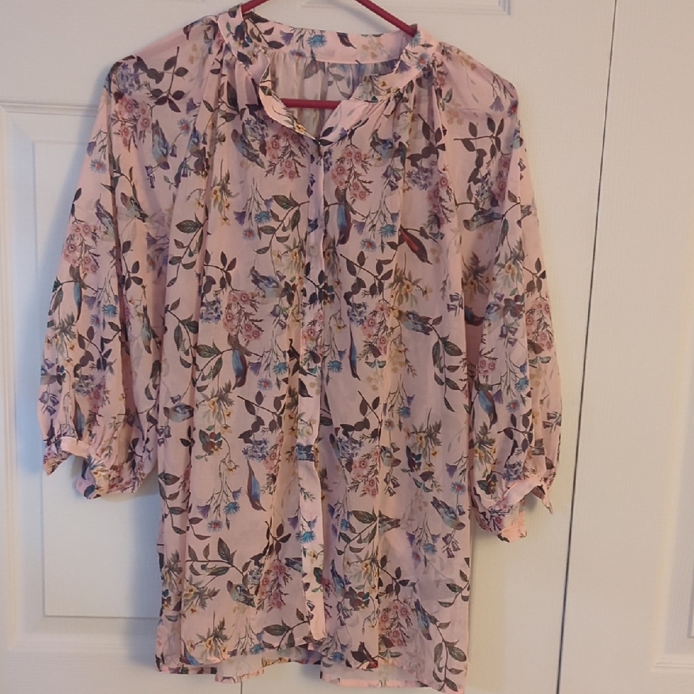 Floral Pink Women's Top
